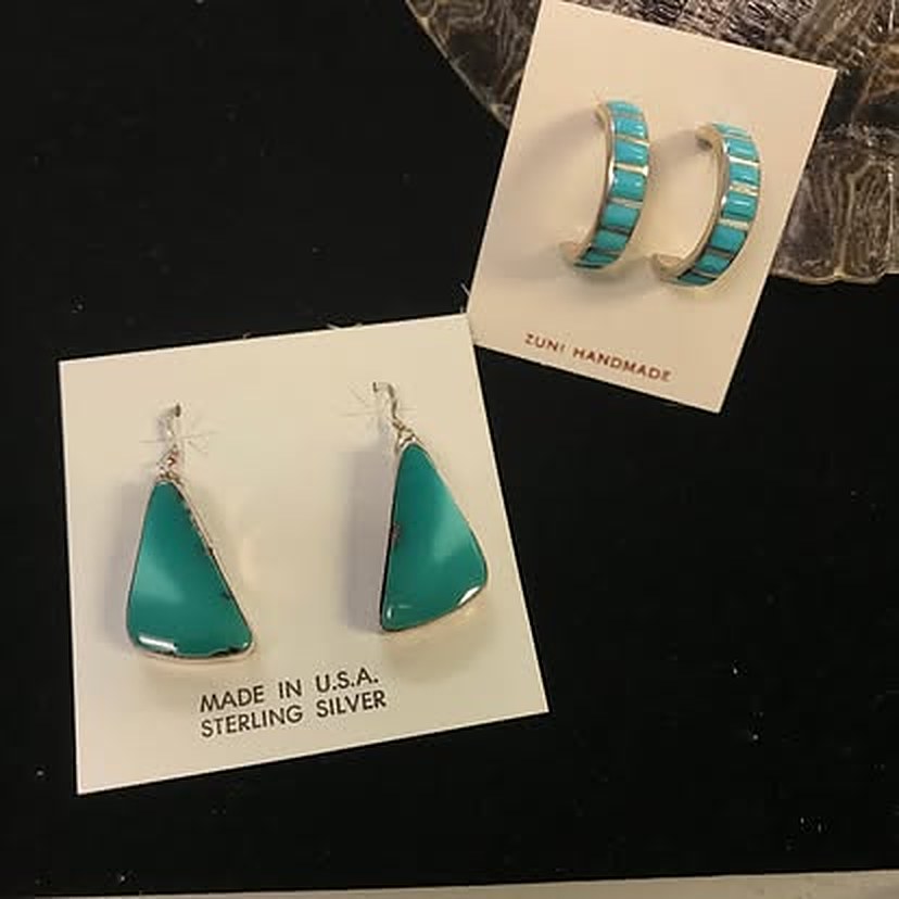 Turquoise Hoops